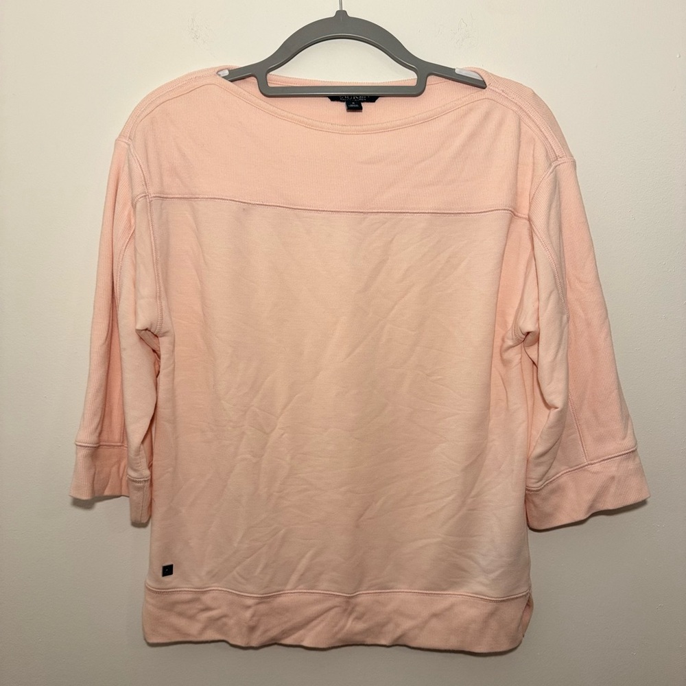 Lauren Ralph Lauren Pink Shirt Women’s Small 3/4 Sleeve